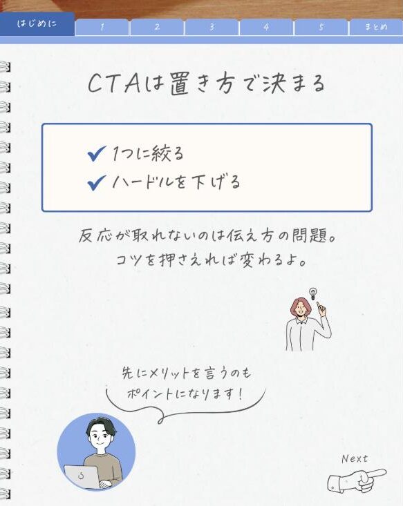 CTAは置き方で決まる
